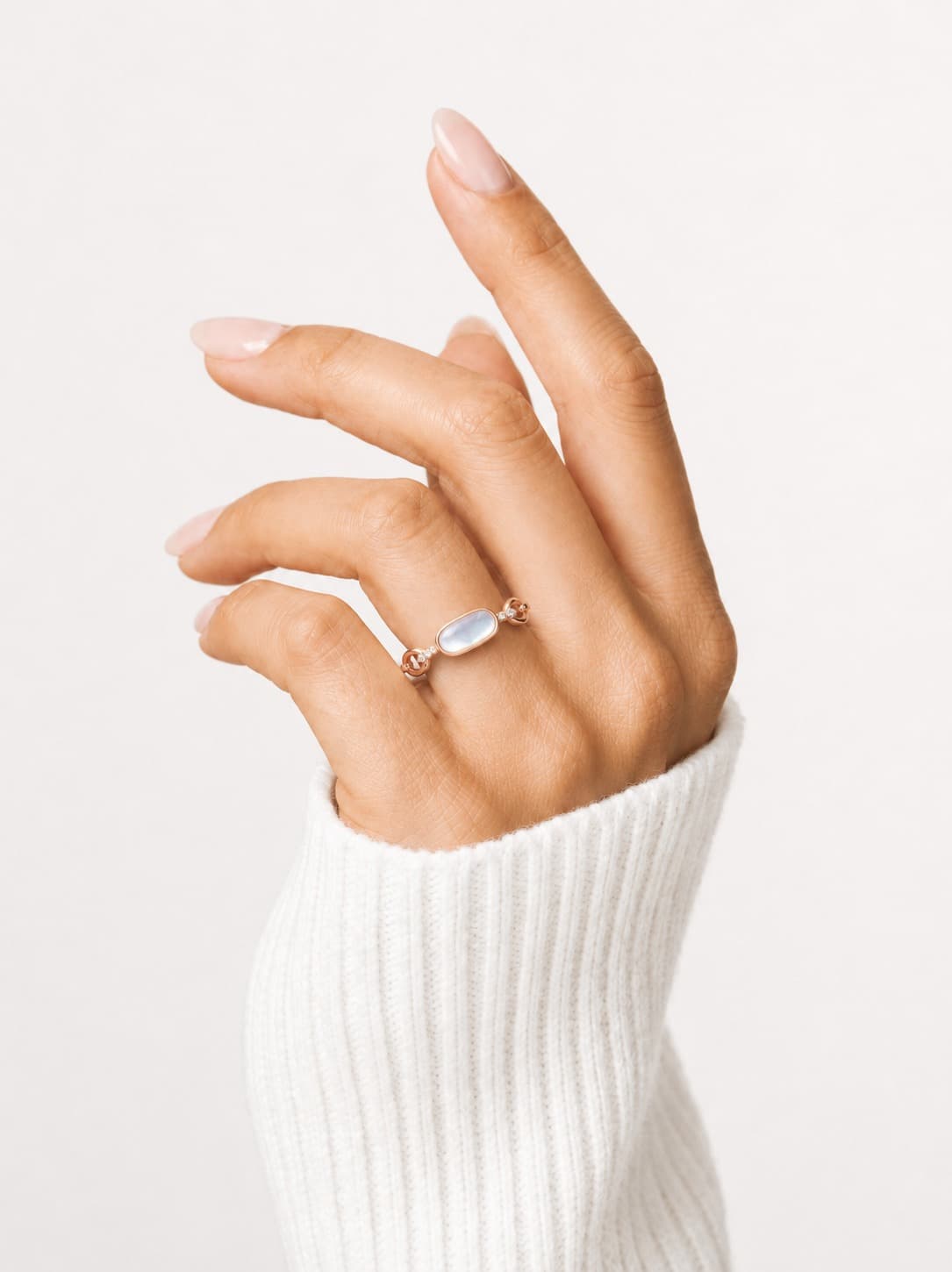 Petal Radiance Rose Gold Ring